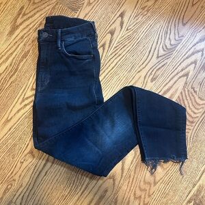 MOTHER Deep Indigo Skinny Jeans